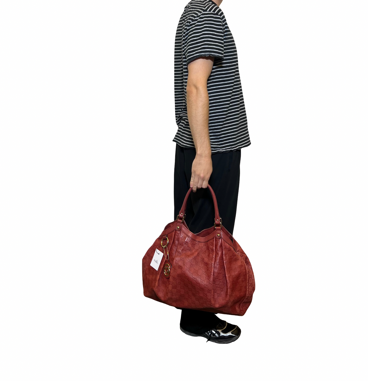 Gucci Big Sukey Leather Shoulder Bag