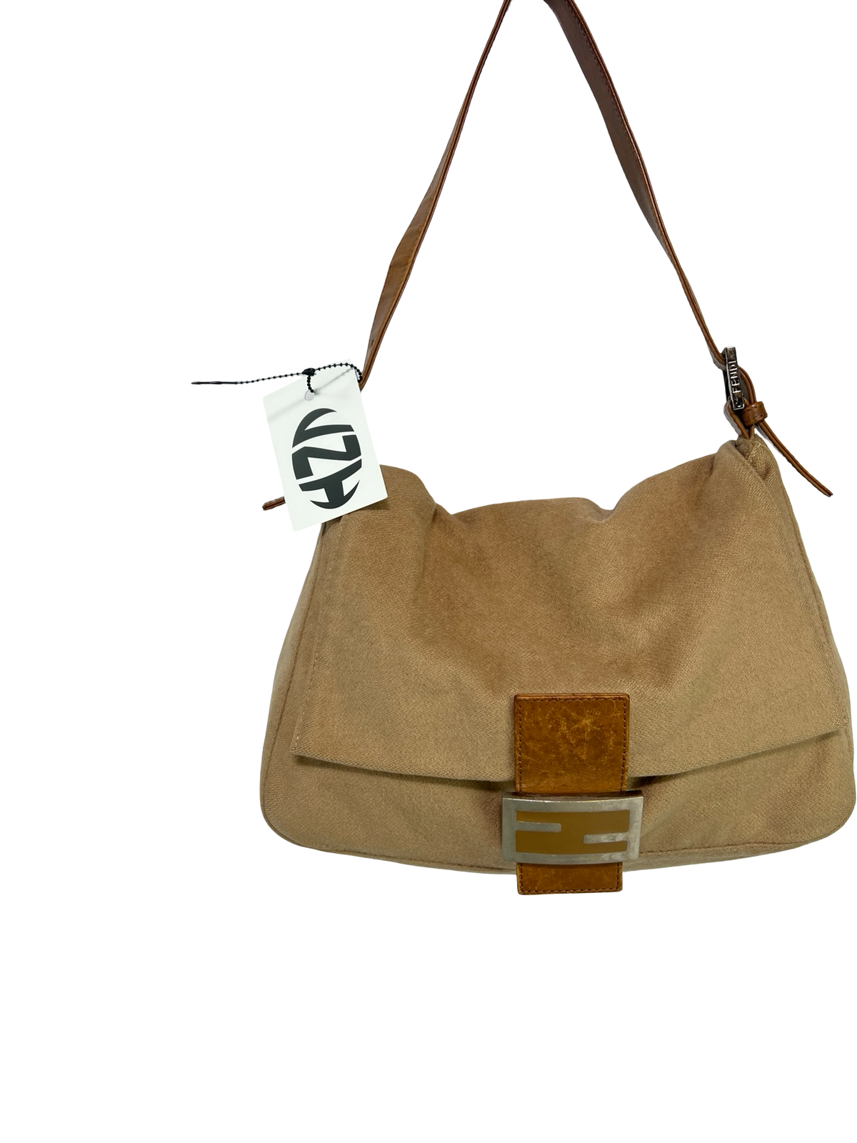 Fendi Wool Mamma Baguette Shoulder Bag