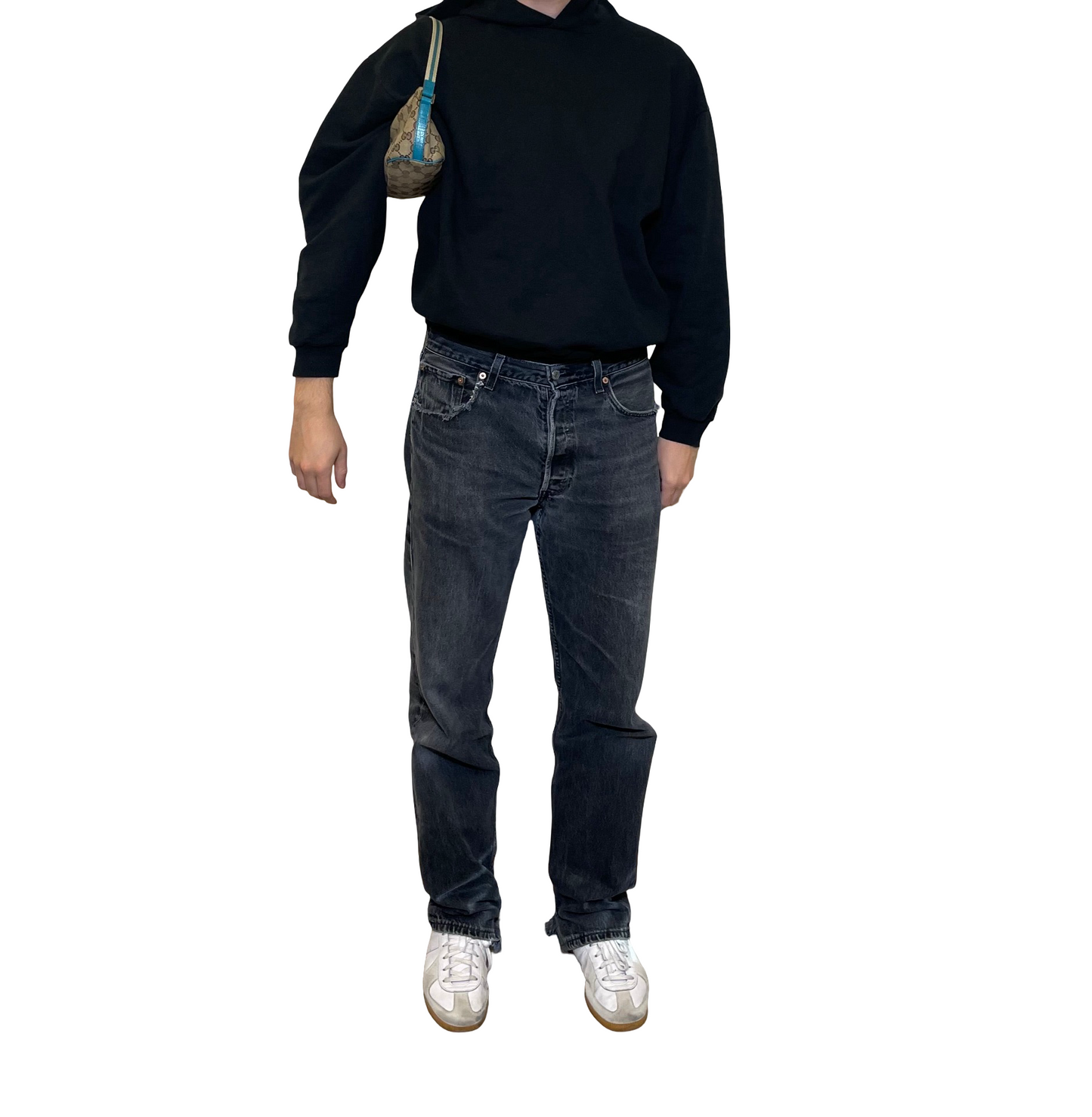 Gucci Canvas Boat Shoulder Bag
