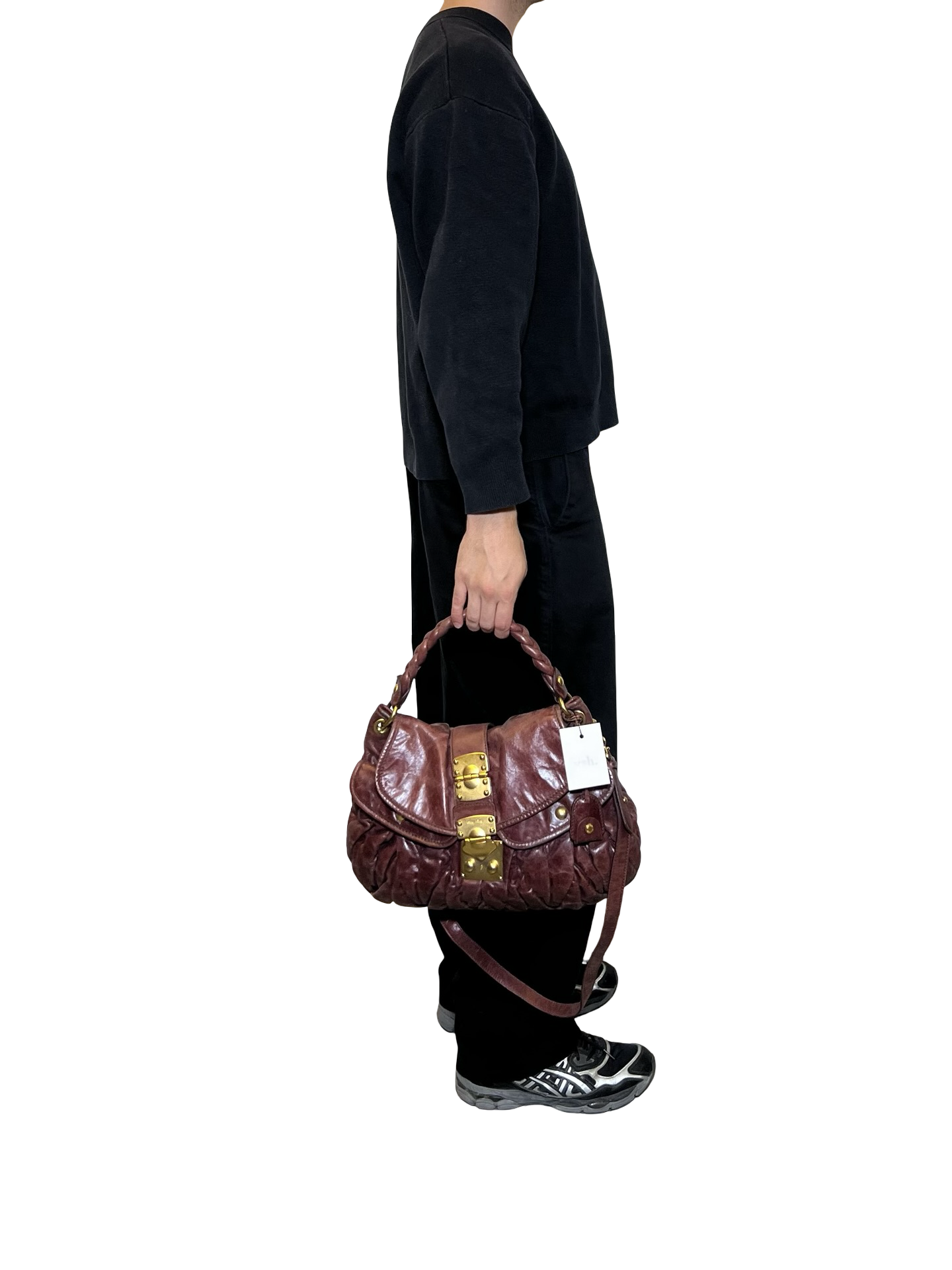 Miu Miu Matelasse Leather Shoulder Bag