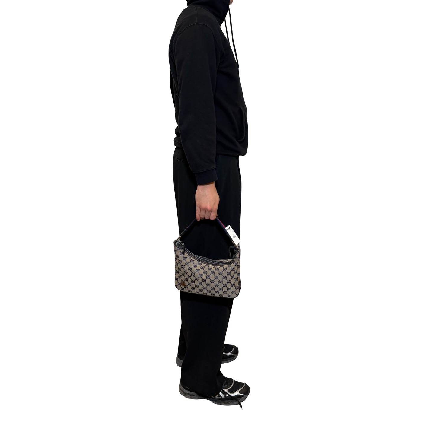 Gucci Canvas Hobo Shoulder Bag