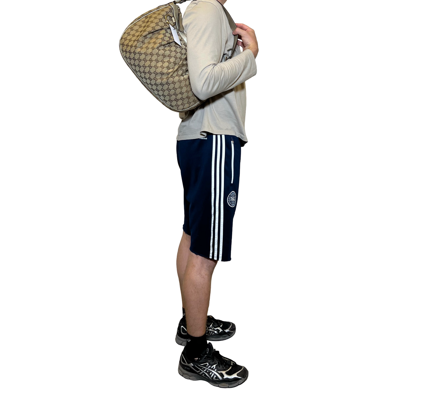 Gucci Big Canvas Hobo Shoulder Bag