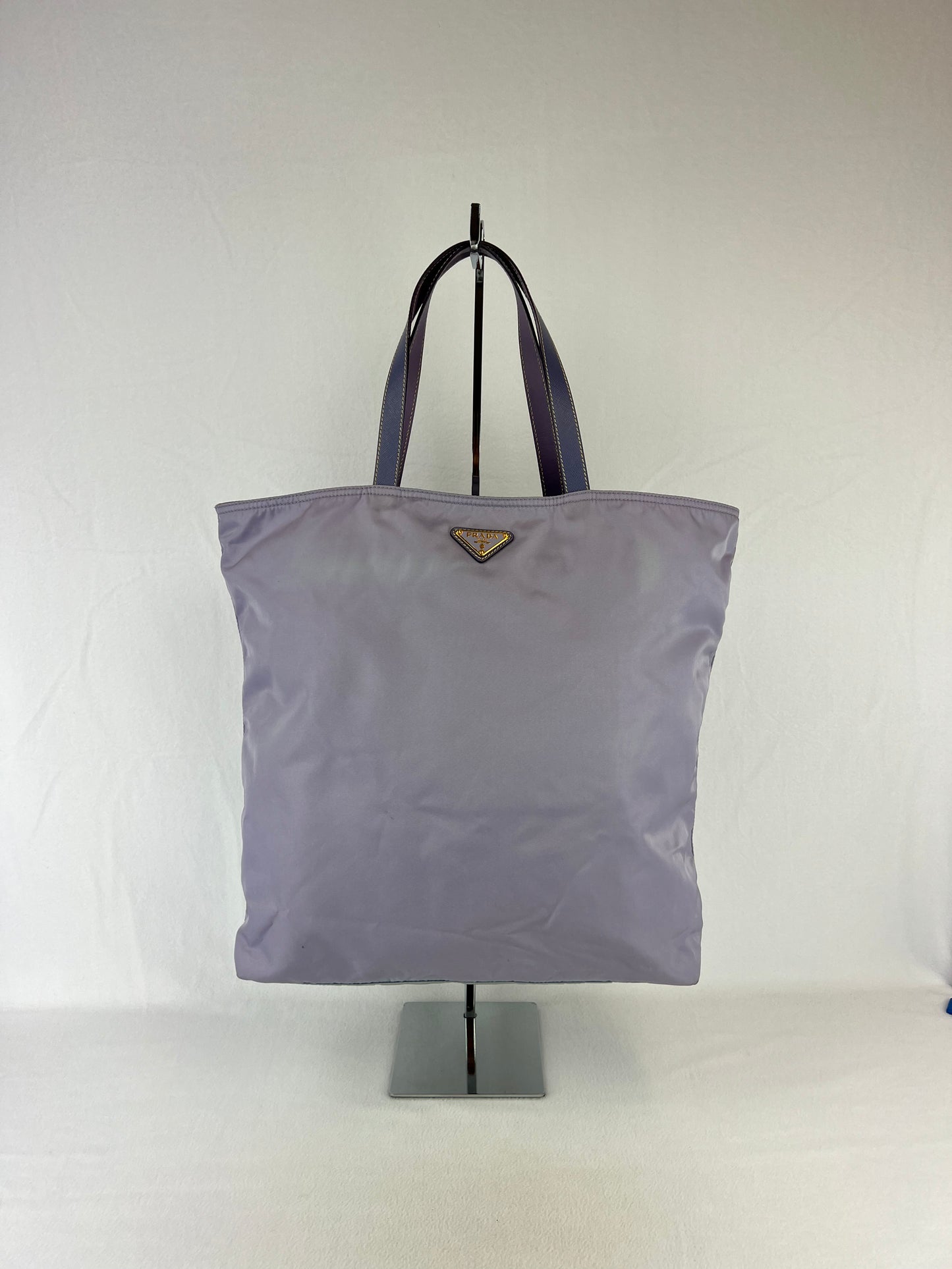 Prada Emboridery Nylon Tote Bag