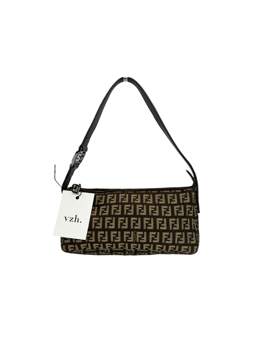 Fendi Zucca Pochette Monogram Shoulder Bag