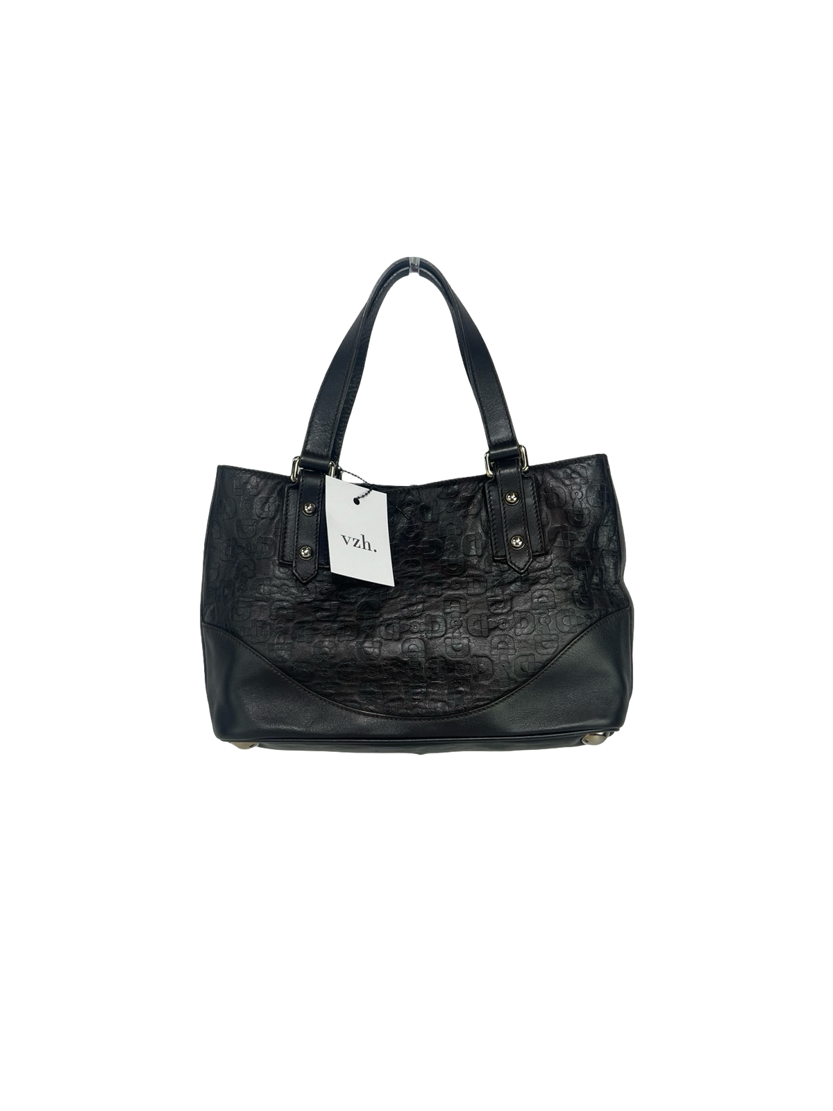 Gucci Leather Horsebit Pattern Shoulder Bag