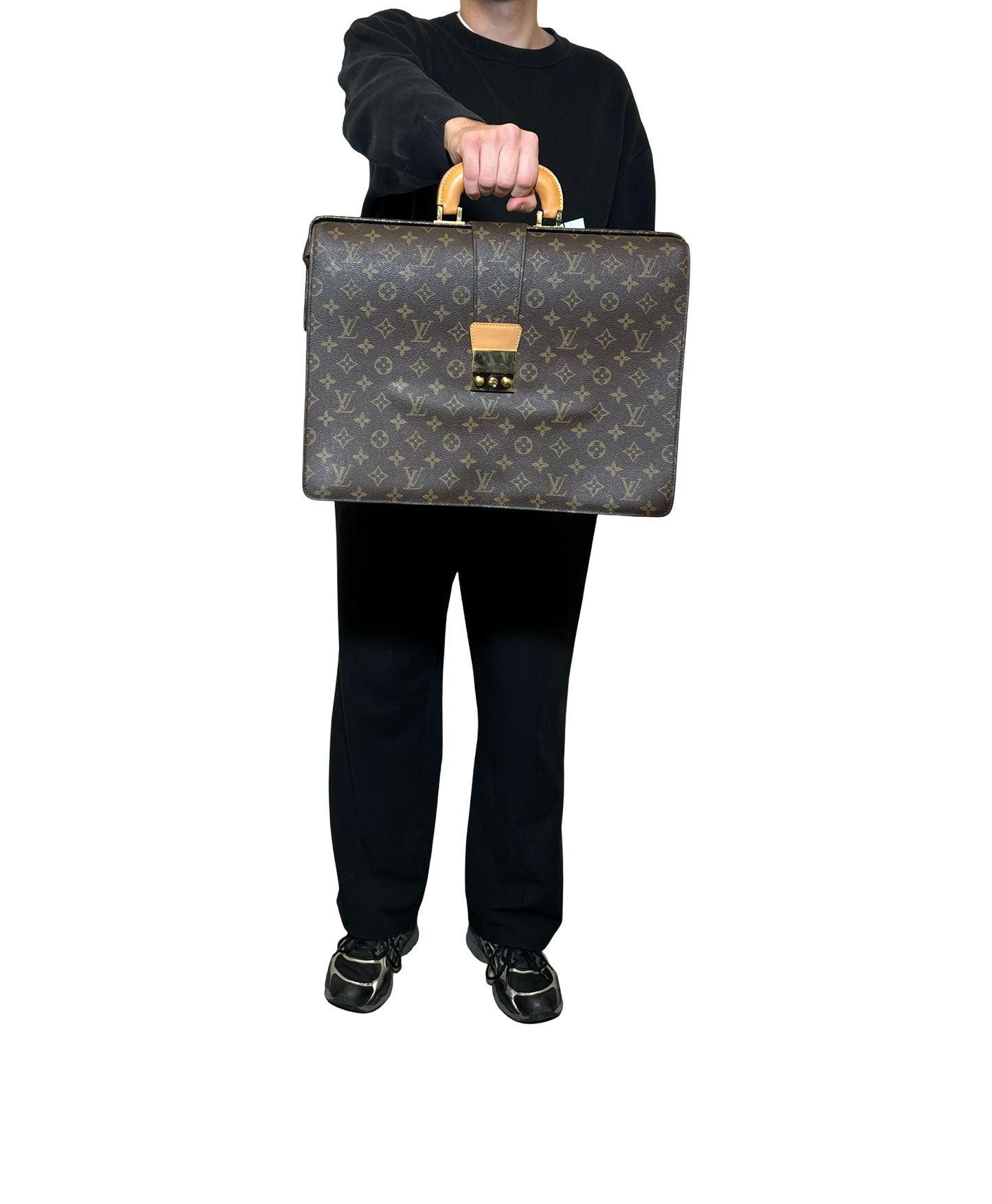 Louis Vuitton Serviette Fermoir Hand Bag