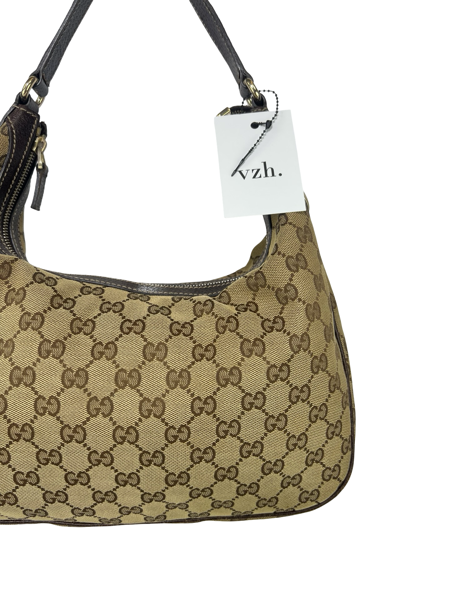 Gucci Canvas Hobo Shoulder Bag