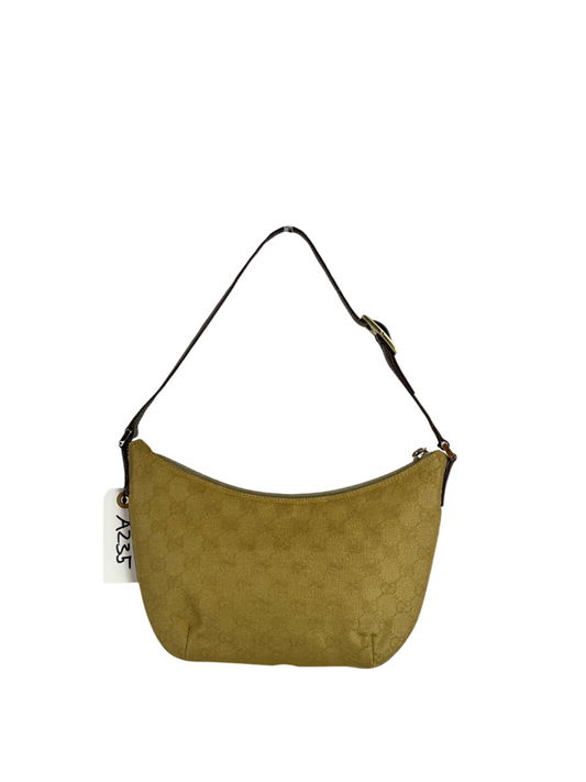 Gucci Canvas Gold Clutch