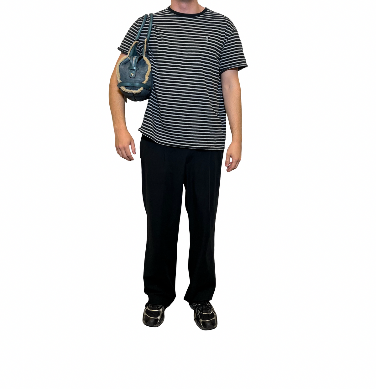 Ferragamo Sherling Gancini Shoulder Bag