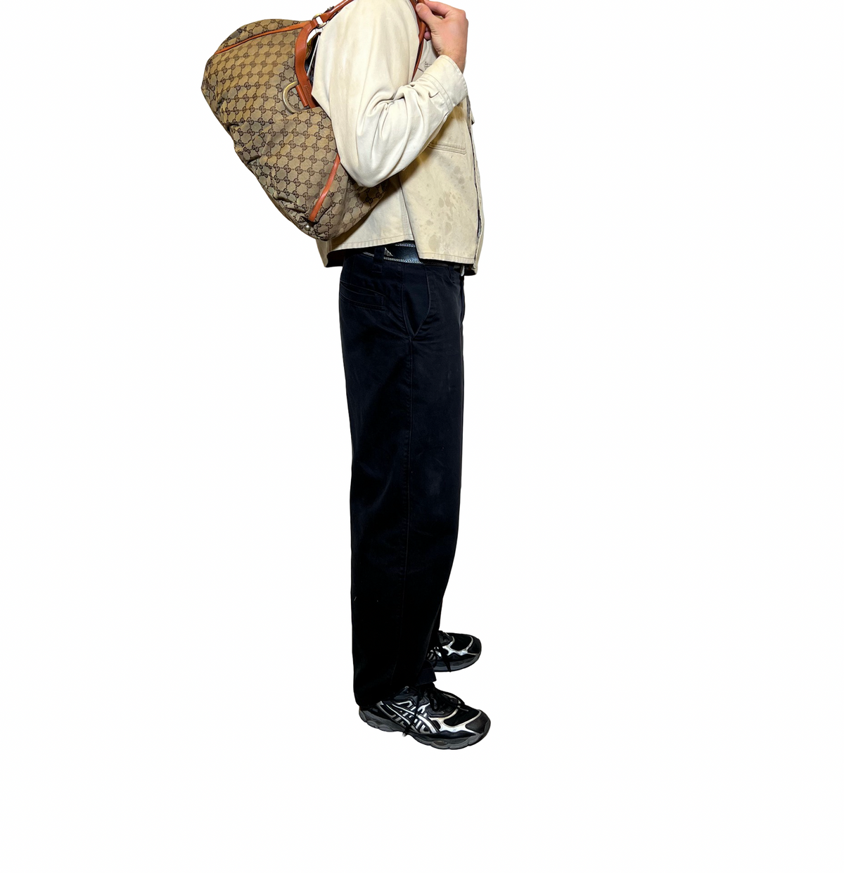 Gucci Big Canvas Guccissima Shoulder Bag