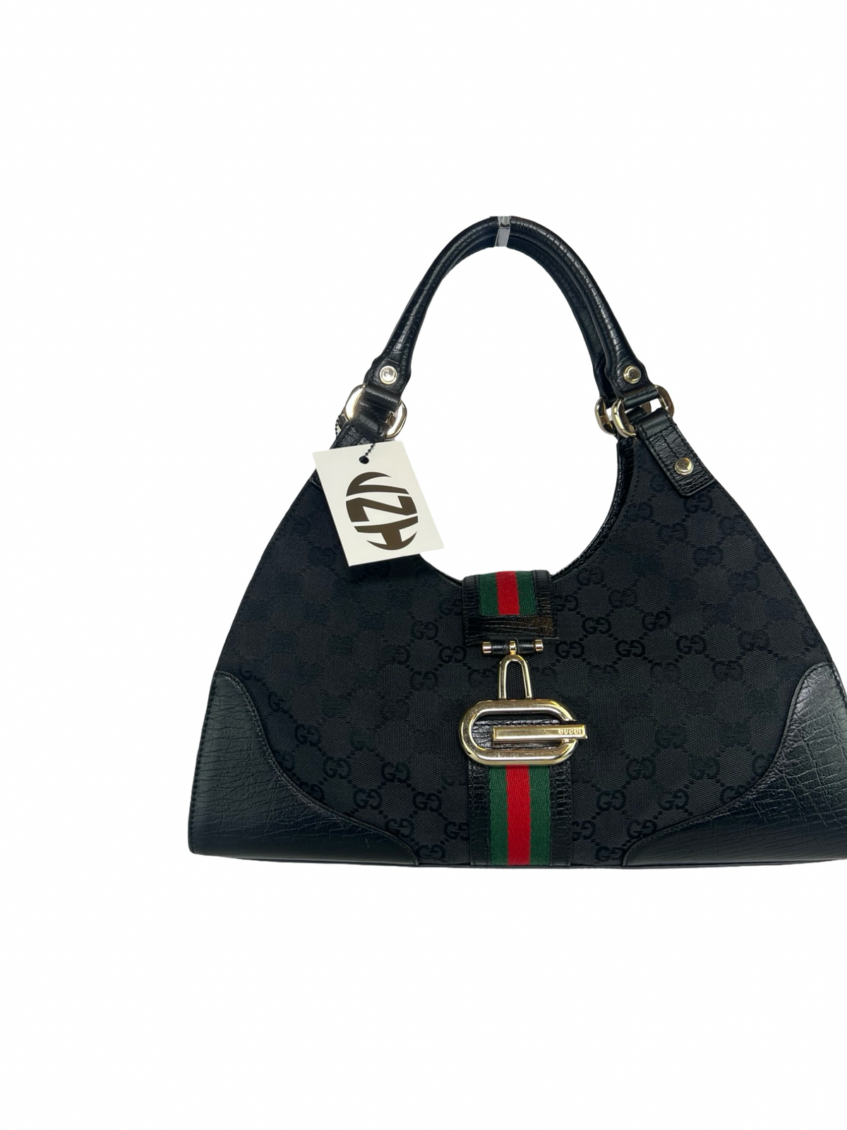 Gucci GG Canvas Web Junco Shoulder Bag
