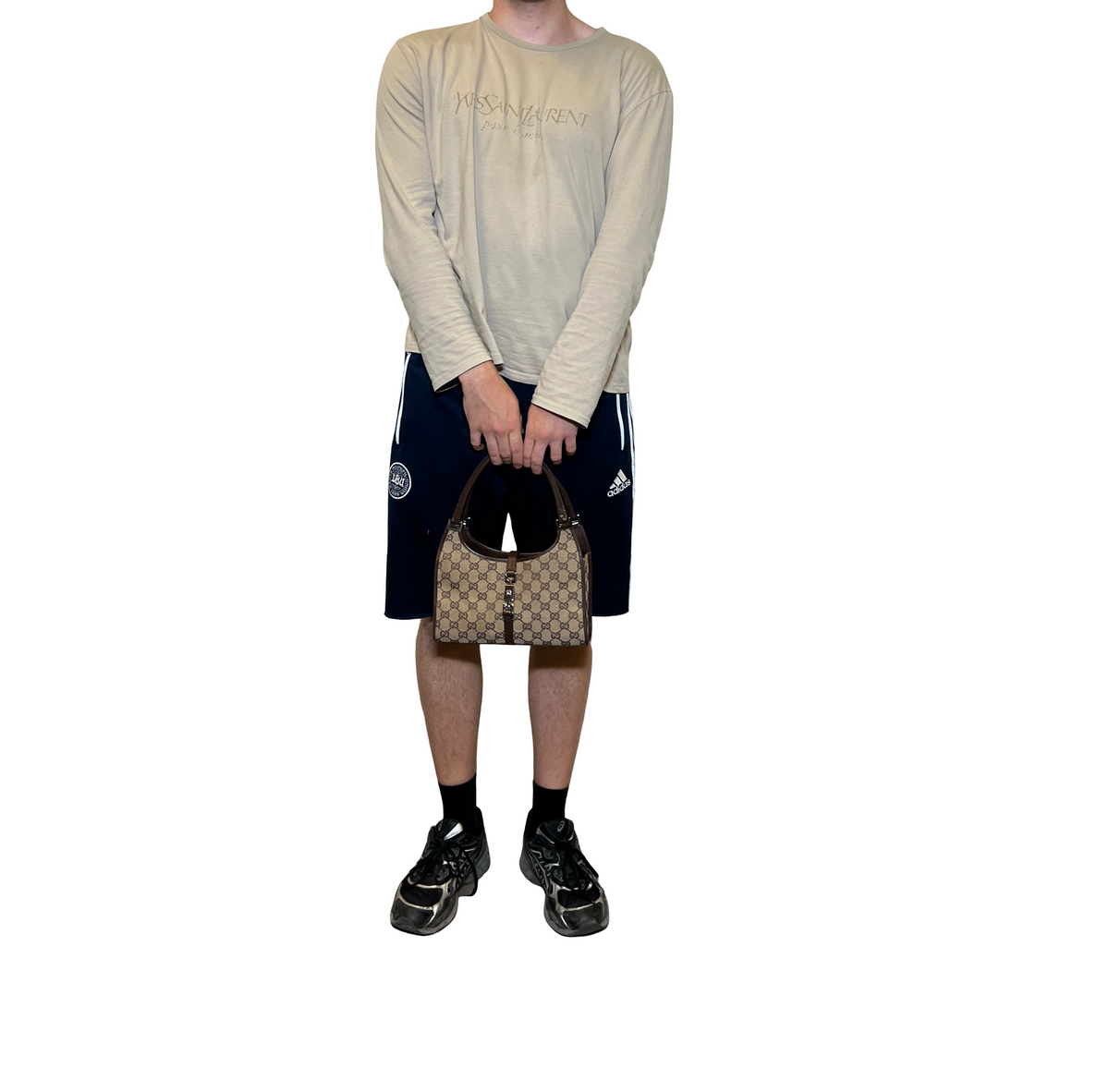 Gucci Canvas Jackie Shoulder Bag