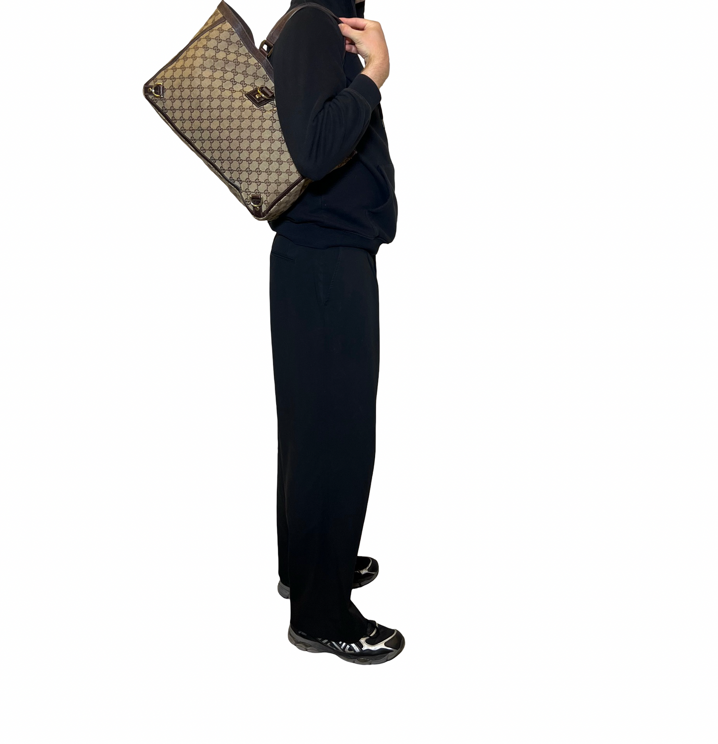 Gucci Canvas D-Ring Tote Bag