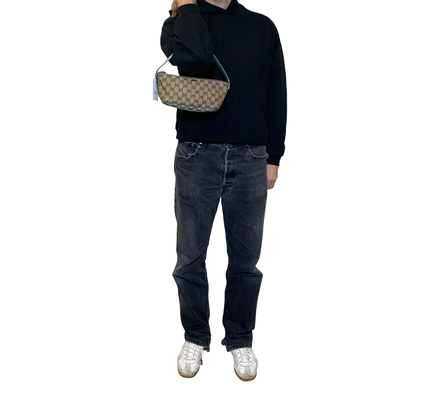 Gucci Canvas Boat Shoulder Bag