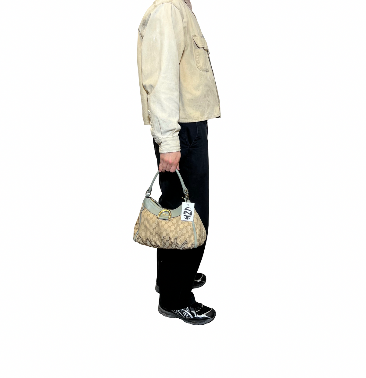 Gucci Canvas Guccissima Shoulder Bag