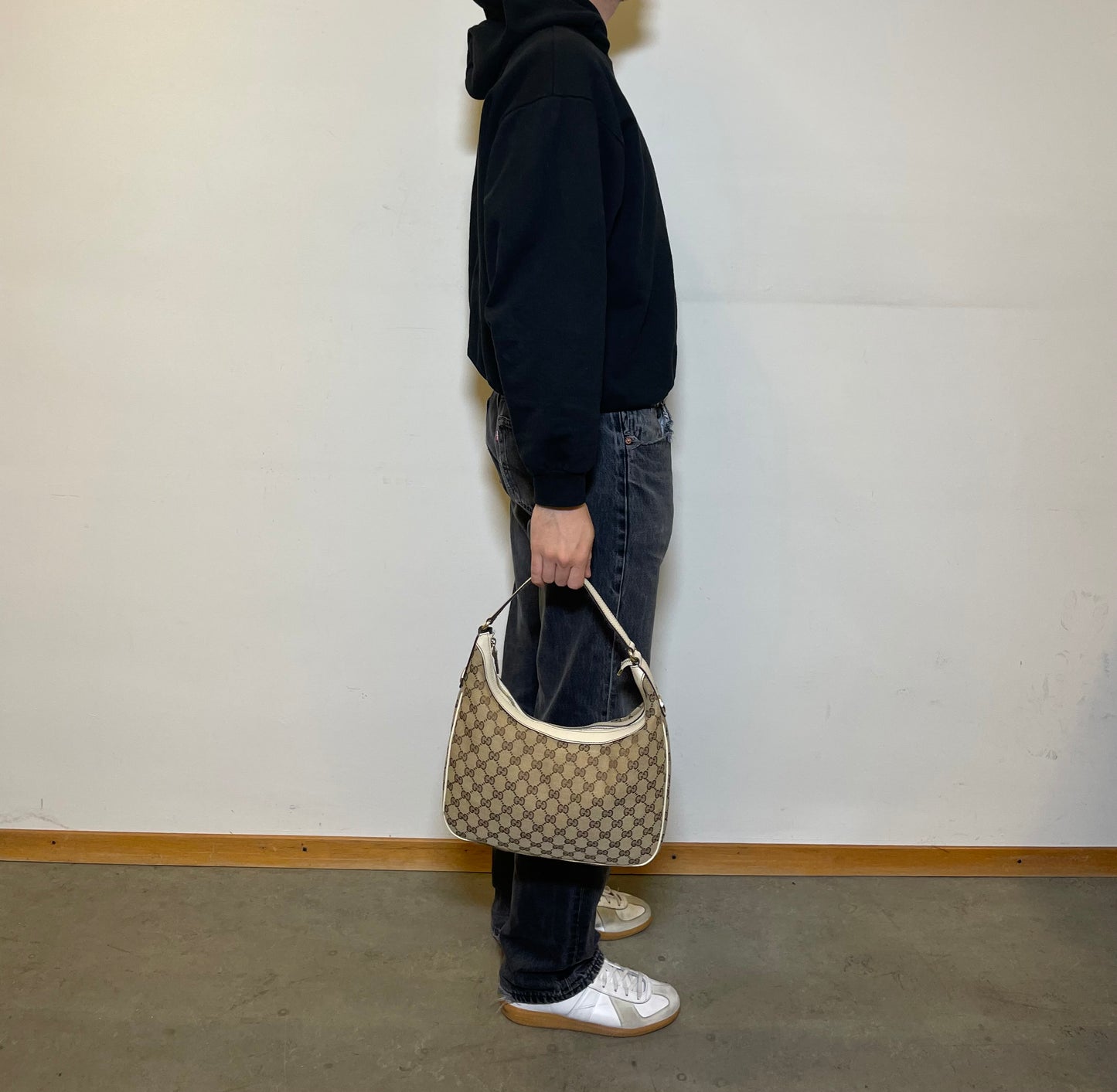 Gucci Canvas Hobo Bag