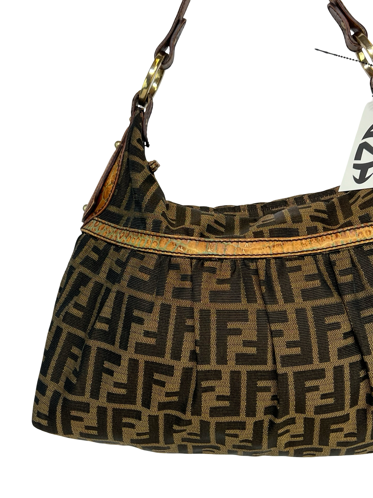 Fendi Zucca Canvas Chef Shoulder Bag
