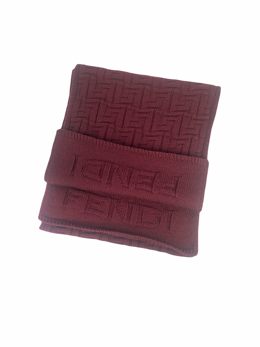 Fendi Monogram Wool Scarf