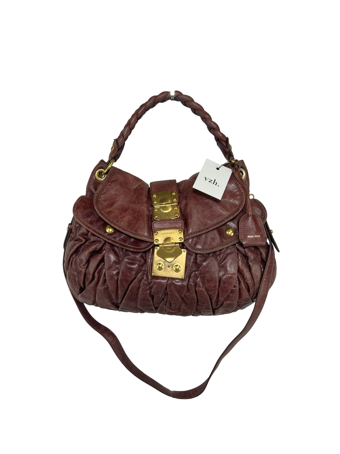 Miu Miu Matelasse Leather Shoulder Bag