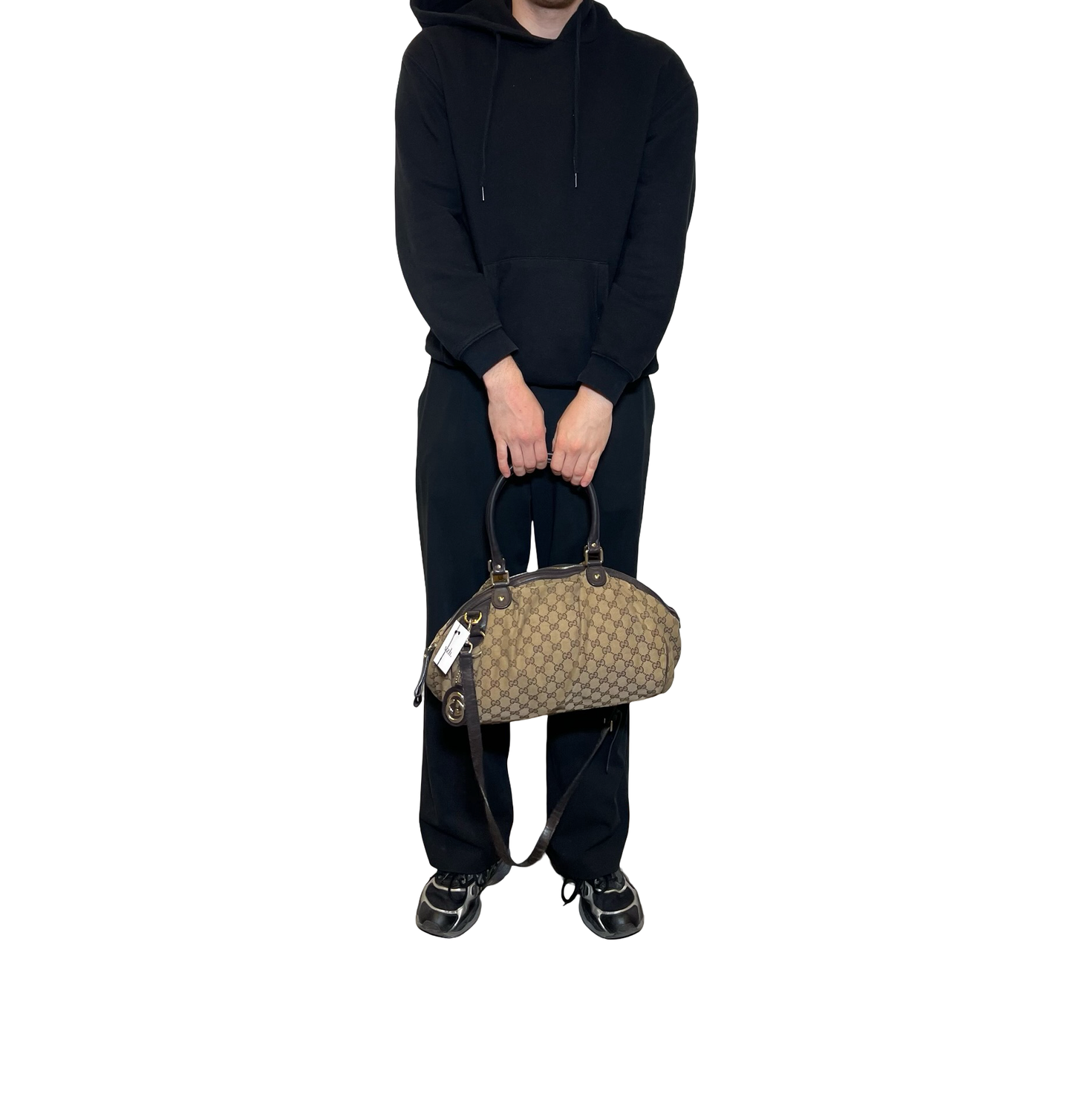 Gucci Canvas Monogram Shoulder Bag