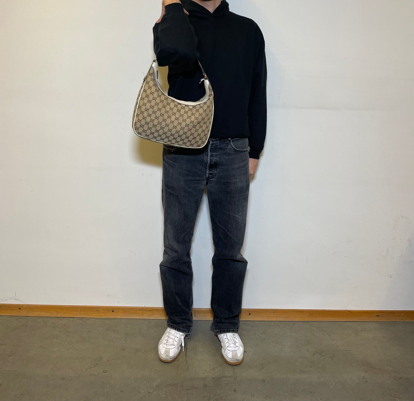 Gucci Canvas Hobo Bag