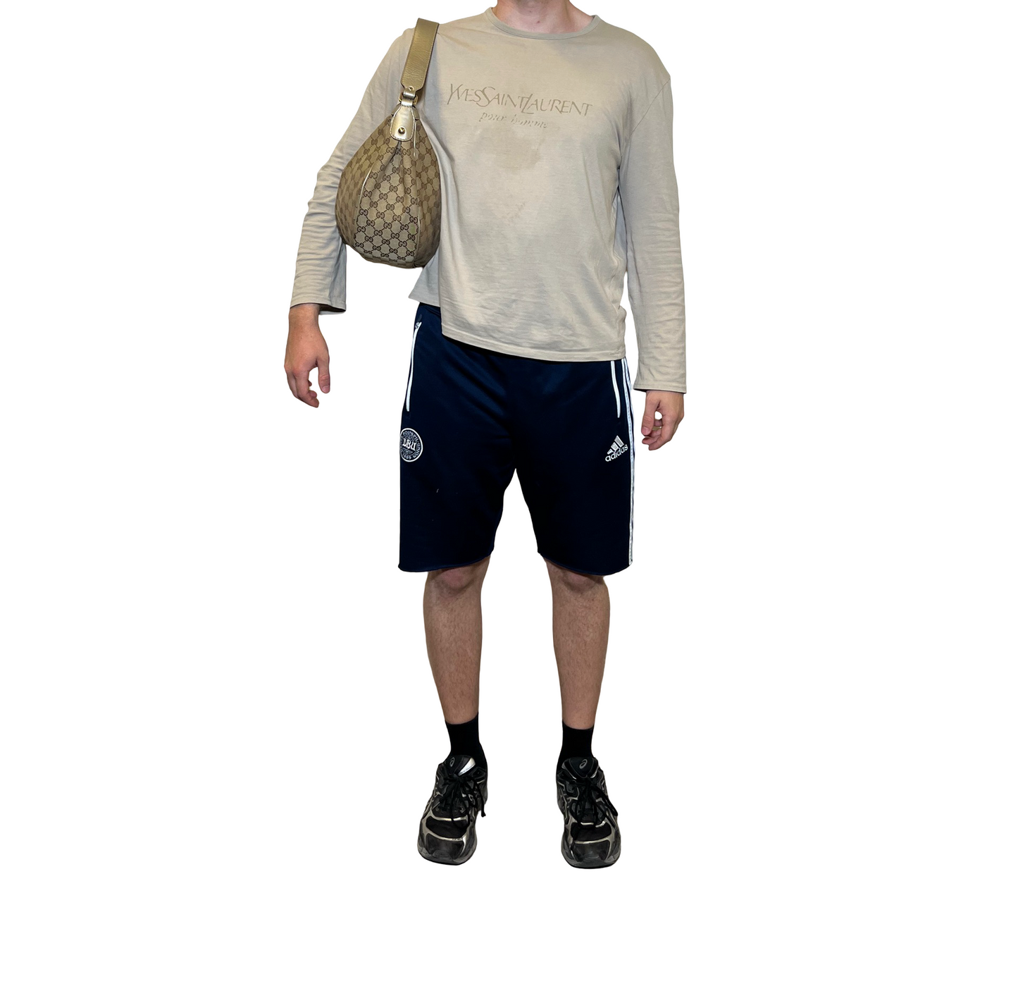 Gucci Big Canvas Hobo Shoulder Bag