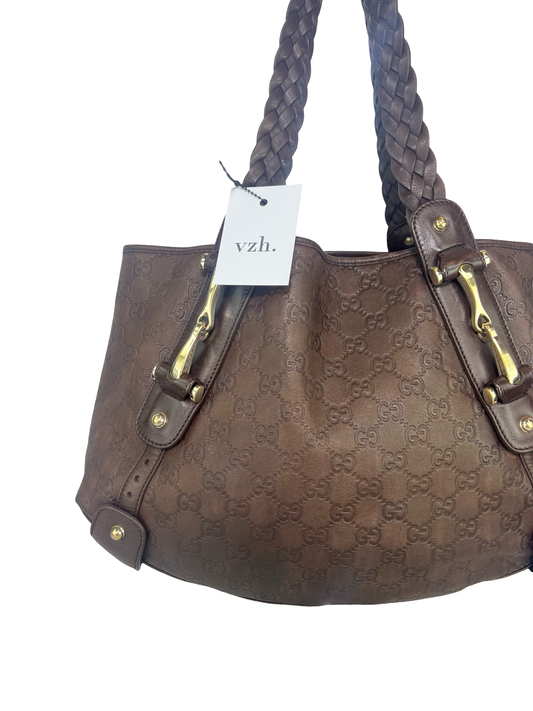 Gucci Pelham Canvas Tote Bag