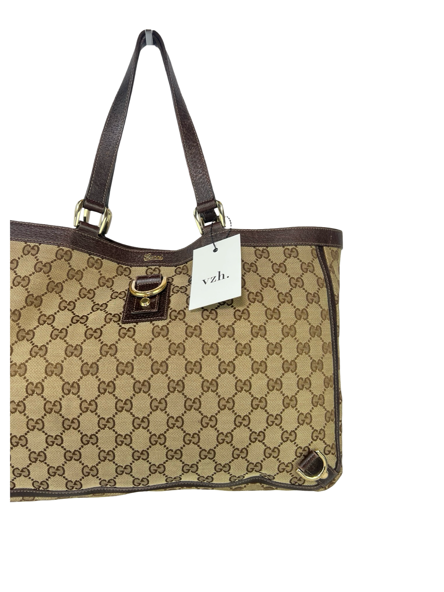 Gucci Canvas D-Ring Tote Bag