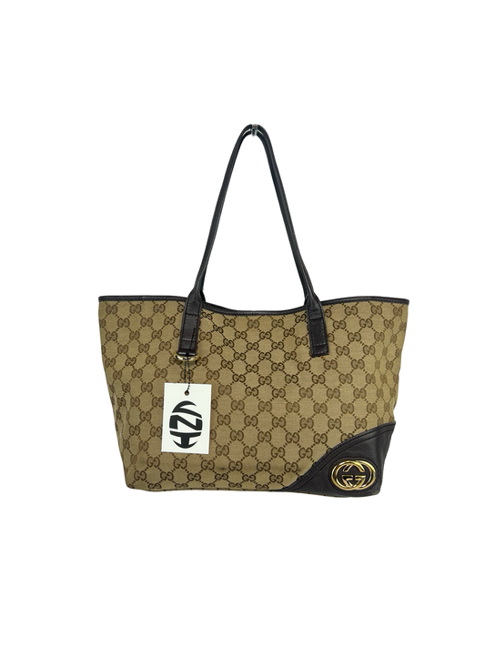 Gucci Britt Canvas Tote Bag