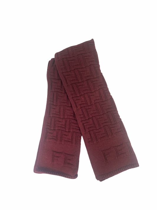 Fendi Monogram Wool Scarf