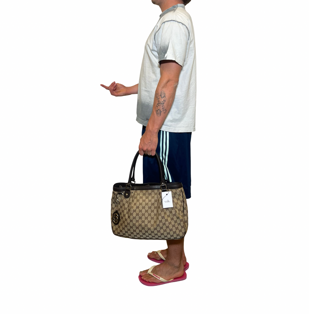 Gucci Canvas Monogram Shopper