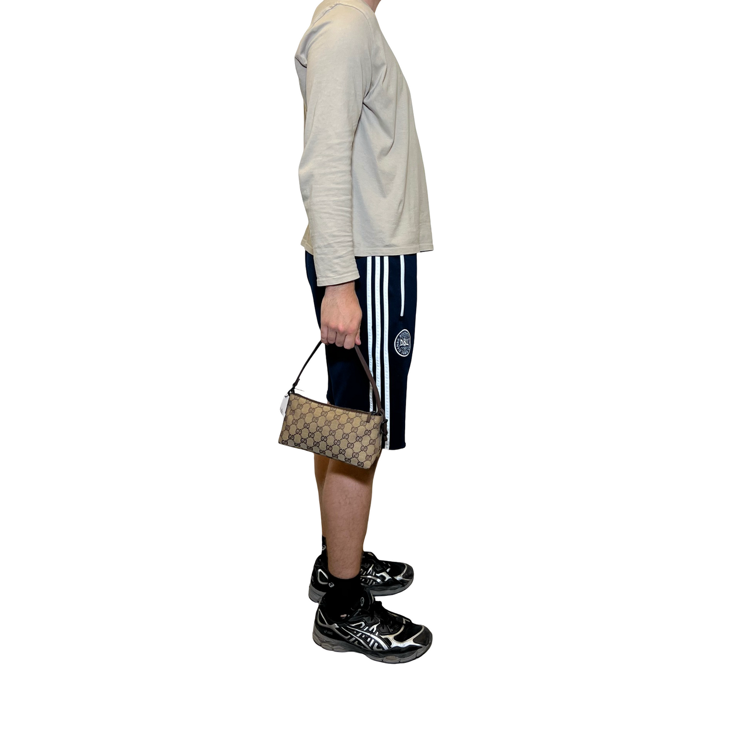 Gucci Canvas Monogram Shoulder Bag