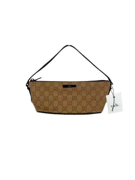 Gucci Canvas Boat Shoulder Bag