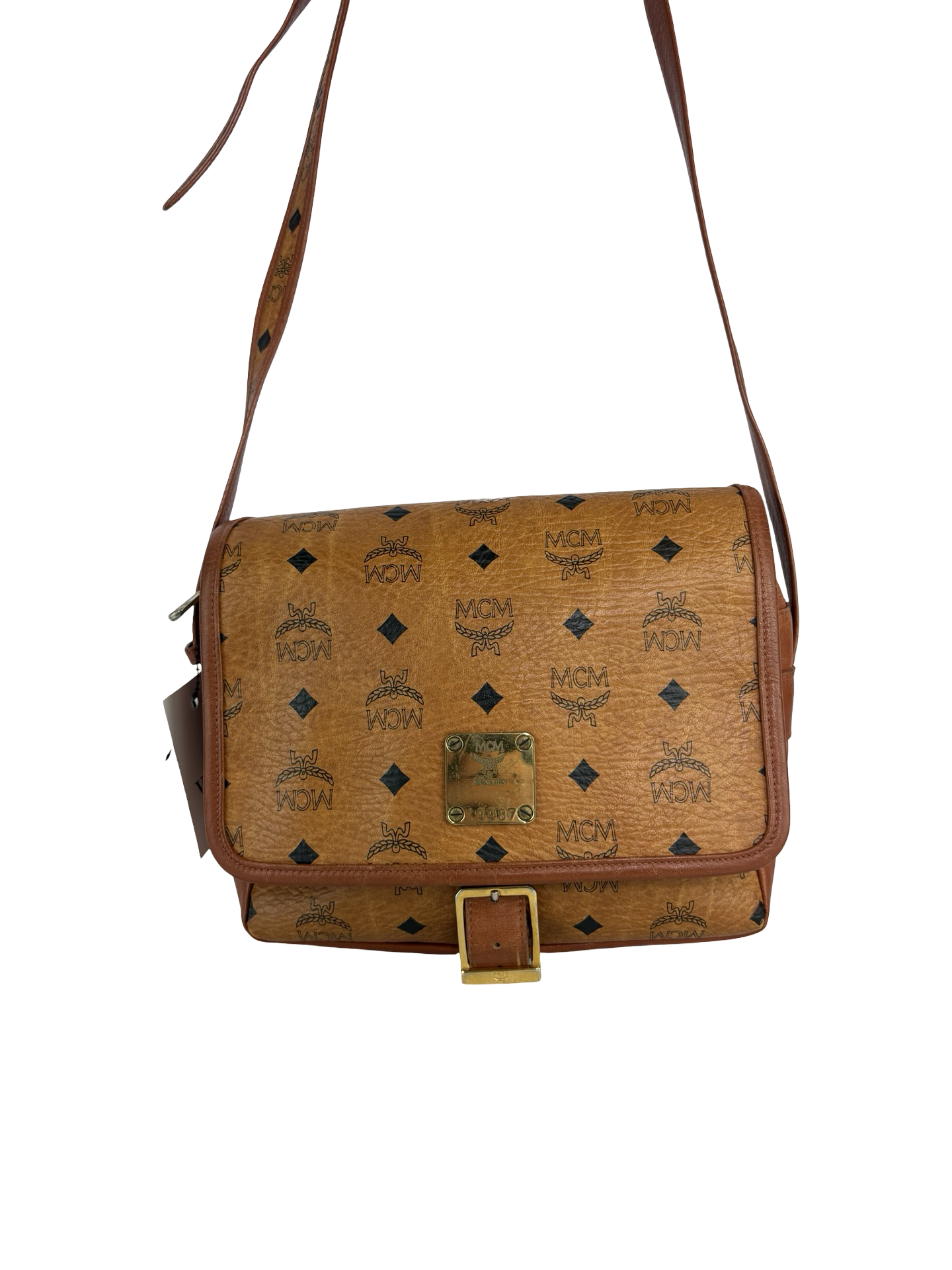 MCM Visetos Logogram Shoulder Bag