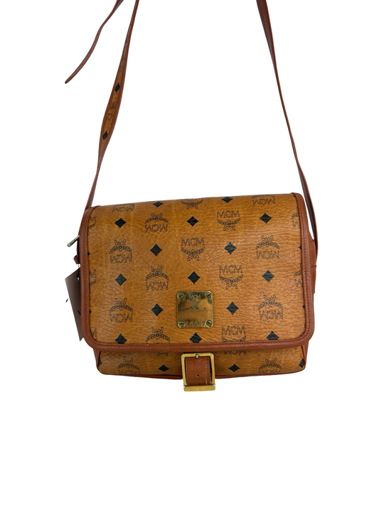 MCM Visetos Logogram Shoulder Bag