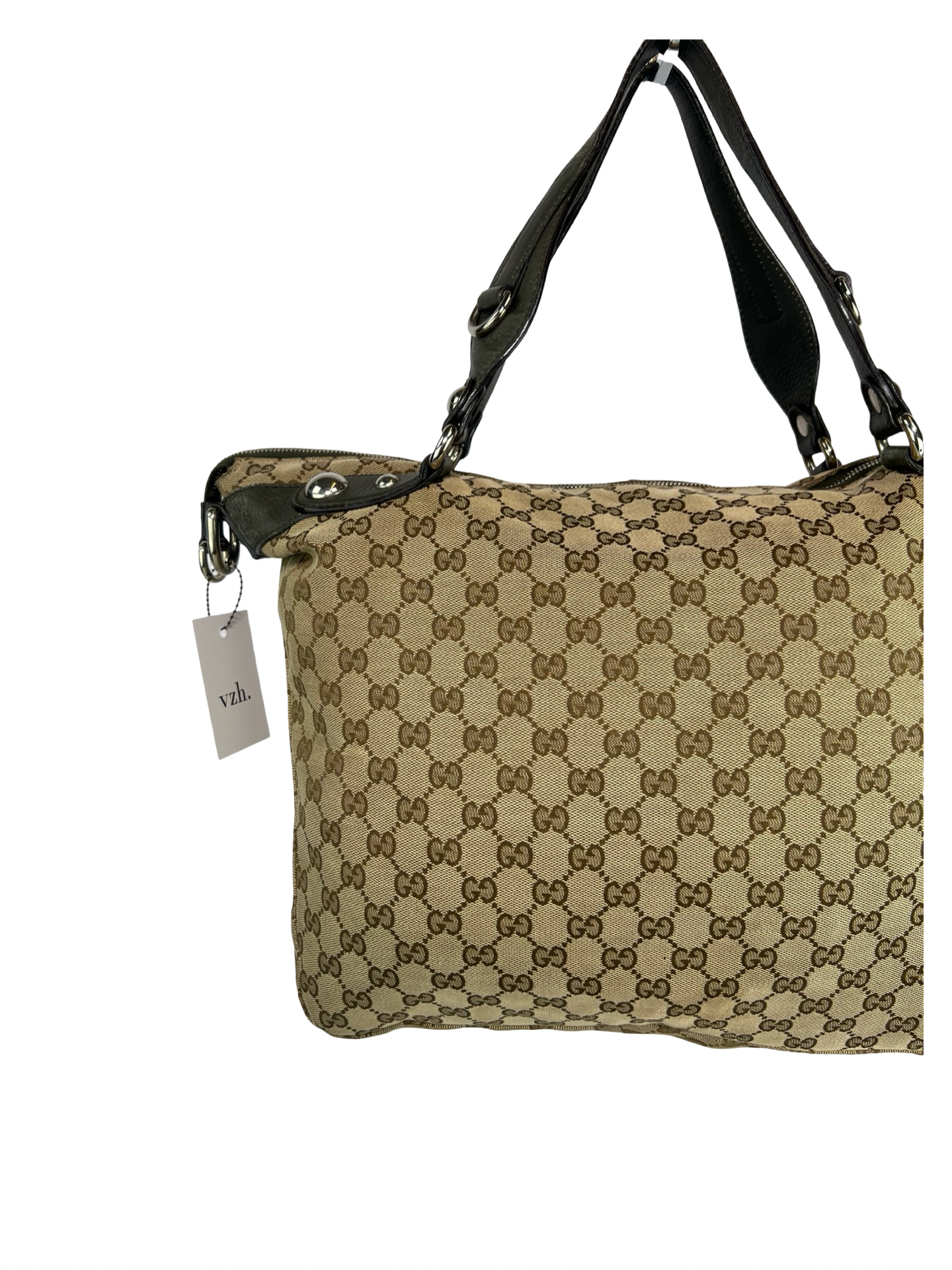 Gucci Canvas Monogram Icon Bit Shoulder Bag
