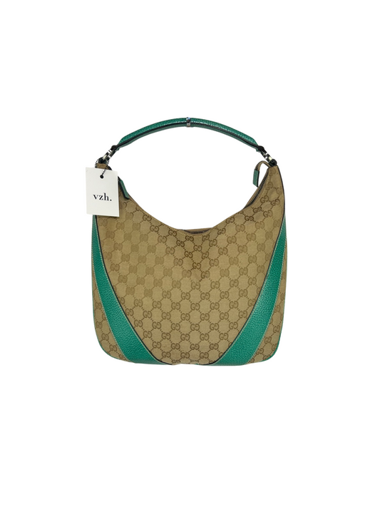 Gucci Canvas Hobo Shoulder Bag