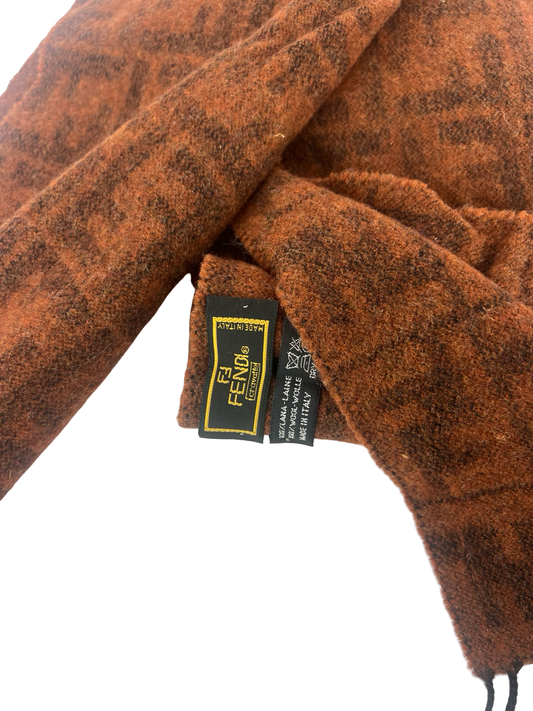 Fendi Monogram Wool Scarf