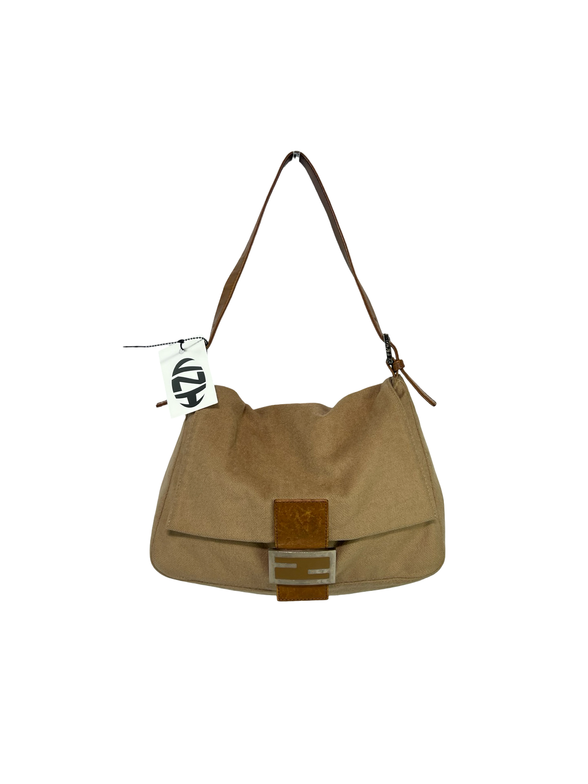 Fendi Wool Mamma Baguette Shoulder Bag