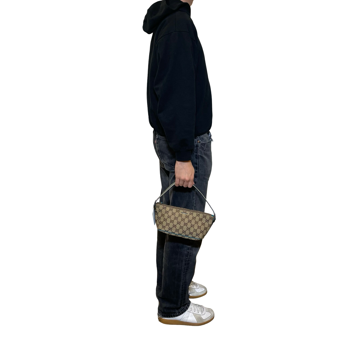 Gucci Canvas Boat Shoulder Bag