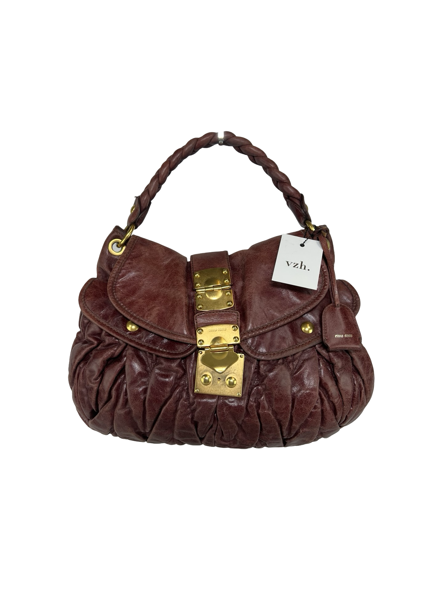 Miu Miu Matelasse Leather Shoulder Bag
